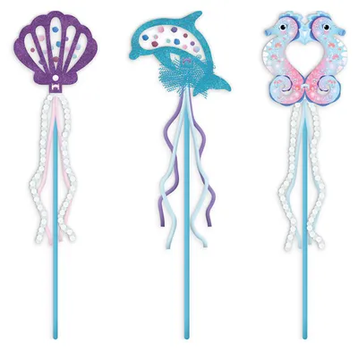 Produktbild von Janod Magic Ocean - Bastelset Zauberstäbe Meerjungfrau Kinder Kreativ