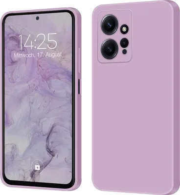 Produktbild von Hülle für Xiaomi Redmi Note 12 Case Cover Bumper Silikon Softgrip Schutzhülle Farbe: Lila
