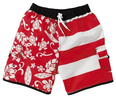 Produktbild von Beco Jungen Badeshorts Rot/Weiß - 104-110