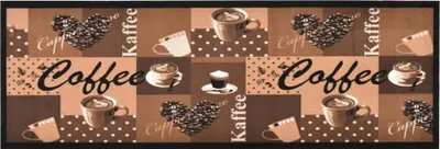 Produktbild von Küchenbodenmatte Waschbar Kaffee Braun 45x150 cm