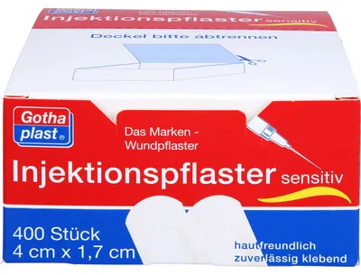 Produktbild von Gothaplast Injektionspflaster sensitiv 4 x 1,7 cm, 400 St. Pflaster