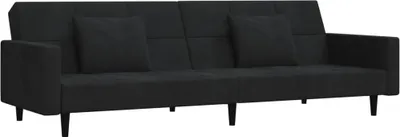 Produktbild von VidaXL 375821, Schwarz, Schaum, Kunststoff, Polyester, Holz, 2200 mm, 1000 mm, 520 mm