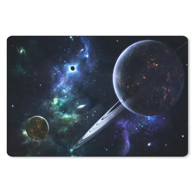 Produktbild von MuchoWow® Mauspad Mousepad Buntes Bild der Milchstraße mit Planeten 27x18 cm - Mousepads - Maus Mat - Pad - Mausunterlage - Büroartikel - Desk Matten