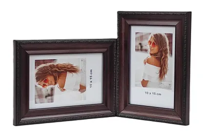 Obrázok produktu pre GALÉRIA Multirama VENETO pre fotografie 10 x 15 cm DVOJITÁ horizontálna/vertikálna HNEDÁ