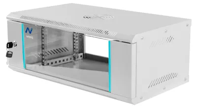 Zdjęcie produktu dla Szafa Rack NETBERG BASIC 19" 4U 241x600x350 mm serwerowa na elektronikę wisząca szara