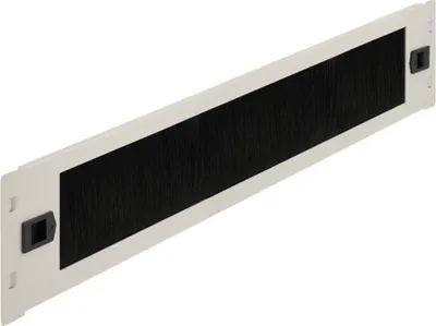 Immagine prodotto di DELOCK 19" Kabelmanagement Bürstenleiste 2HE grau werkzeugfr