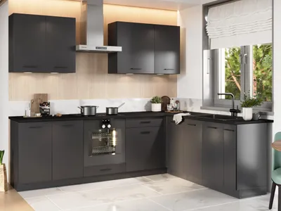 Produktbild von Spülenunterschrank und Unterschrank für Einbau-Backofen ELLEN 2, Graphit