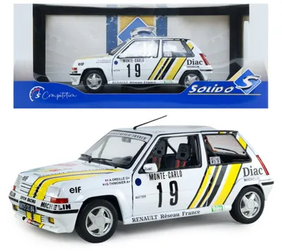 Produktbild von Solido 421186609 - 1:18 Renault 5 GT Turbo #19 weiss - Neu