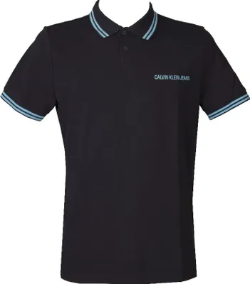 Immagine prodotto di Polo uomo mezza manica con colletto e bottoni pique con logo ricamato CK CALVIN KLEIN JEANS articolo ZM0ZM01313 CKJ PIQUE LOGO, XL, Cotone 100%