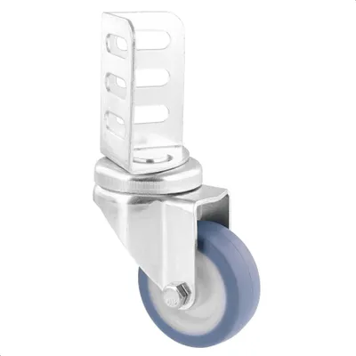 Produktbild von WAGNER Design - Lenkrolle soft - Ø 50 mm, Stahl verzinkt, Anschraubwinkel, Tragkraft 50 kg - 03315001