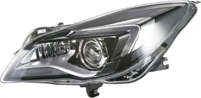 A single car headlight is shown against a white background.