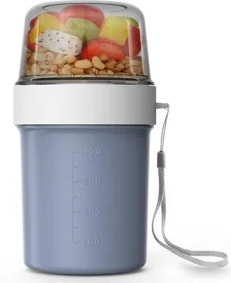 Immagine prodotto di Pratico set da colazione in due pezzi per cereali, 870 ml, blu turchese