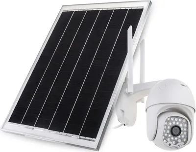 Produktbild von - 4G PTZ IP Kamera Secutek SBS-NC38G mit Solarpanel