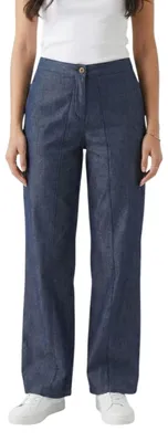 Immagine prodotto di Pantaloni da donna Stefanel, modello a gamba larga, in tessuto, taglia M/L