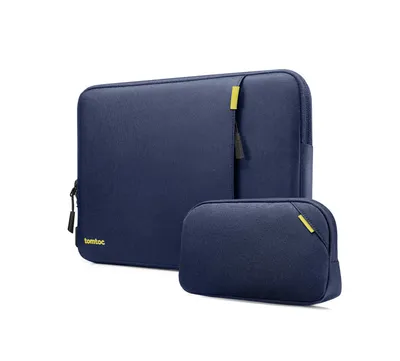 Zdjęcie produktu dla Zestaw etui na laptopa TomToc Defender-A13 z 13-calowym etui na akcesoria do laptopa w kolorze granatowym