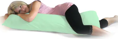 Zdjęcie produktu dla Poszewka na poduszkę dla osób śpiących na boku 40x120 | 40x140 | 40x160 | 40x200: Kolor – miętowy, rozmiar – 40x120 cm