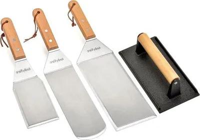 Produktbild von Famanu BBQ Grill Zubehör Set - Edelstahl Wender und Grillpresse