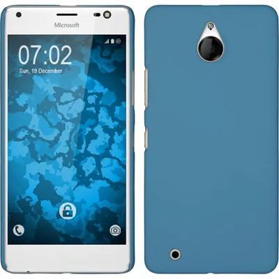 Produktbild von PhoneNatic Case kompatibel mit Microsoft Lumia 850 - Hülle hellblau gummiert Hard-case Cover