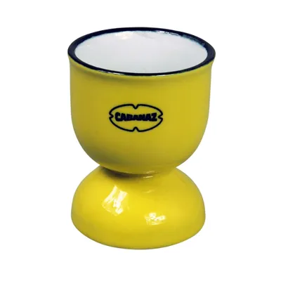 Produktbild von Cabanaz - Eierbecher im Retro Vintage-Stil Ei-Becher Egg Cup gelb 1201634