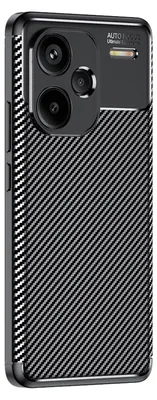 Produktbild von Handy Hülle für Xiaomi Redmi Note 13 Pro+ 5G Carbon Look Cover Case Schutzhülle Farbe: Schwarz