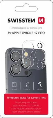 Produktbild von Swissten – čočka fotoaparátu z tvrzeného skla iPhone 17 Pro