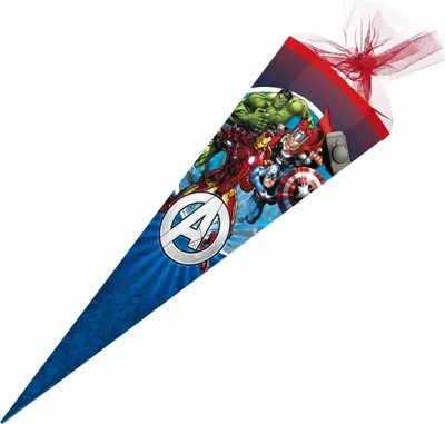 Produktbild von Nestler Schultüte Avengers 85cm 6eckig