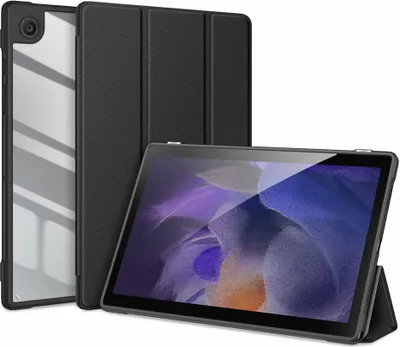 Produktbild von Dux Ducis Toby Eco-Leather Tablet-Ledertasche Schale Cover für Samsung Galaxy Tab A8 10.5 '' 2021 mit Smart-Sleep Funktion Wake-Up Stifthalter Schwarz