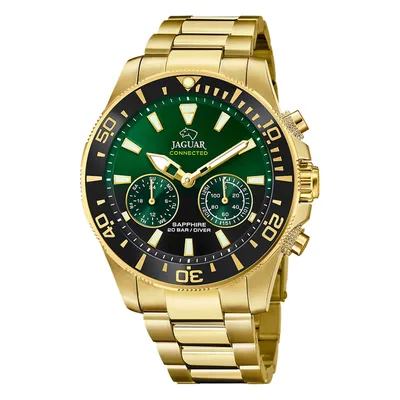 Image de Jaguar Homme Montre multifonction Connected Sport élégante en acier inoxydable or UJ899/5