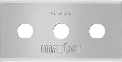 Immagine prodotto di MARTOR 10 x LAMA INDUSTRIALE, lame di ricambio per cutter, coltelli di sicurezza, 22 mm, affilate, riutilizzabili su 4 lati, NR. 37040