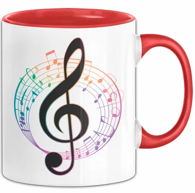 Produktbild von Musikliebhaber Musiker Tasse Geschenk Lustige Geschenkidee Spruch (Rot)