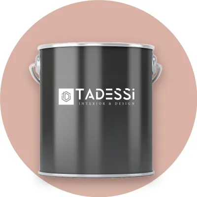 Produktbild von TADESSI Wandfarbe Rosa - Rosébeige - abwaschbare Innenfarbe matt - Dispersionsfarbe - Geruchsarm und Lösemittelfrei - 1 Liter Gebinde