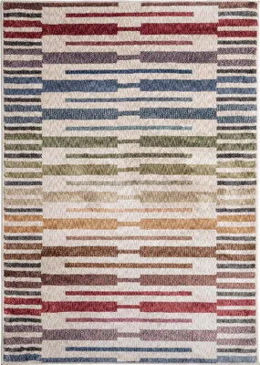 Produktbild von Teppich - 160x230 cm - Rechteckig - Bunt - Designer Kurzflor Teppich - Teppich für das Wohnzimmer - Moderner Teppich - ARTE