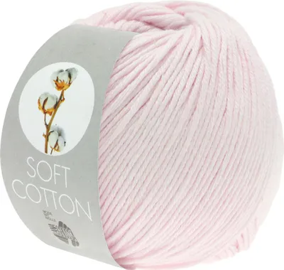 A ball of pink yarn with a label.