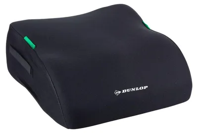Obrázok produktu pre Dunlop Booster Seat Car Children Black Booster Seat ECE R129 - ergonomická detská sedačka od 3 rokov - detská autosedačka s prateľným poťahom - autosedačka pre deti 135-150 cm
