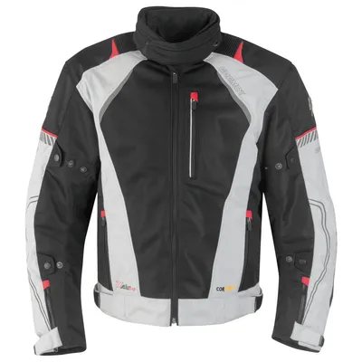Produktbild von Germot X-Air Evo Pro Motorrad Textiljacke, hellgrau/schwarz, L