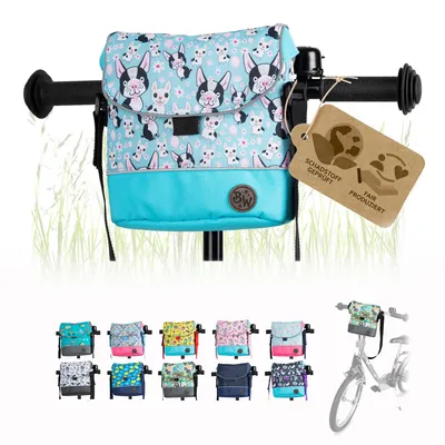 Produktbild von BAMBINIWELT Lenkertasche Tasche für Puky für Woom Laufrad Räder Roller Fahrrad Fahrradtasche für Kinder wasserabweisend mit Schultergurt, Modell 6