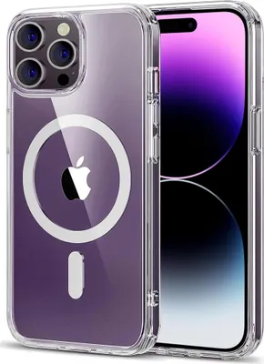 Produktbild von Schutzhülle für iPhone 14 Pro kompatibel mit MagSafe – Transparente Silikon Handyhülle