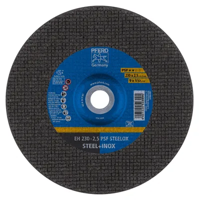 Produktbild von PFERD 61728326, Schneidedisk, Edelstahl, Stahl, 23 cm, Jede Marke, Flache Mitte, 2,22 cm