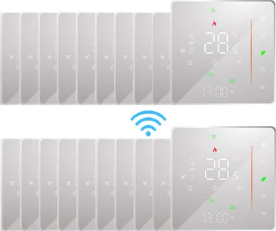 Obrázek produktu pro 20X WiFi Smart Room Thermostat , ohřívač teplé vody, wifi podlahové vytápění Hlasové ovládání s APP Kompatibilní s Alexa/Google for Home - bílý