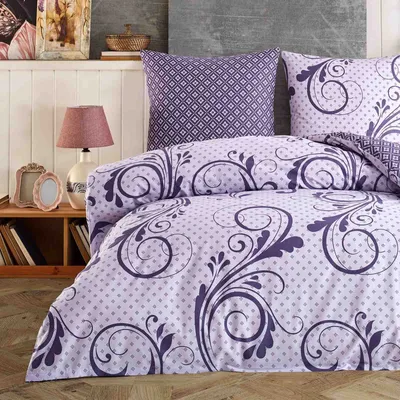 Produktbild von Bettwäsche Bettbezug 200x200 cm, Kopfkissenbezug 80x80 cm 3 teilig Deckenbezug Set aus 100% Baumwolle Renforce mit Reissverschluss - Buymax®