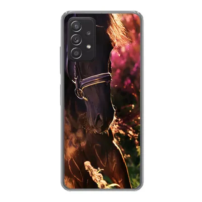 Produktbild von MuchoWow® Handyhülle Schutzhülle Hülle für Samsung Galaxy A53 5G Pferd - Sonne - Porträt Silikon Softcase Handy Hülle - Schutzabdeckung