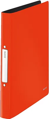 Produktbild von LEITZ Ringbuch Solid A4 PP hellrot 2-Ring Reißmechanik