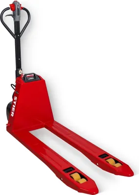 Produktbild von STIER Elektro-Handhubwagen SPT-15, Tragkraft 1500 kg, Gabellänge 1150 mm, Fahrmotorleistung 0,65 kW