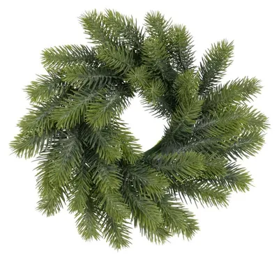 Weihnachtskranz, grün, PVC, 30 x 30 cm, rund