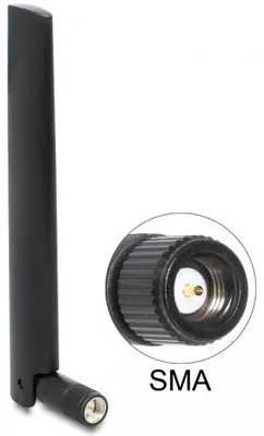 Produktbild von DeLOCK LoRa, 3 dBi, 0.86 - 0.87 GHz, 50 Ohm, Omnidirektionale Antenne, SMA, Weiblich