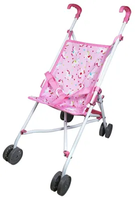 Produktbild von faltbarer Puppenbuggy mit Herzen
