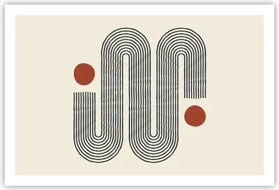 Produktbild von Poster - Poster ohne Rahmen - Minimalistisch Modern Abstraktion - 91,5x61 cm - Wand Bild - Wanddeko - Wandbilder - Kunstposter - Wandposter - Bilder - Kunstdruck - Wanddekoration - P2XAA91x61-4901