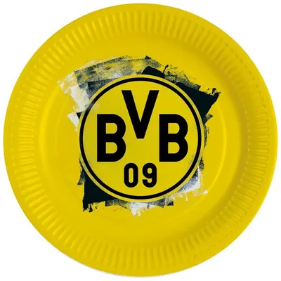 Produktbild von 8 Pappteller BVB Dortmund 23cm