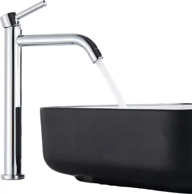 Obrázek produktu pro Umyvadlová baterie Ari SLIM TUBE, stojánková, páková, otočná výpusť, keramická kartuše, chrom