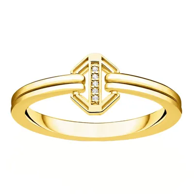 Zdjęcie produktu dla Thomas Sabo GLAM & SOUL Pierścionek srebrny Vintage złoty D_TR0036-924-14, Rozmiar pierścionka:54 (17.2)